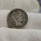 1911 D US Barber Silver Quarter 25c F+ Better Date