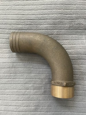 GROCO FFC-1500 1-1/2'' NPT x 1-3/4'' ID Hose Barb Full Flow Elbow