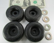 4-PC Rubber Vibration Isolators, Shock Mounts w/Washers 2.5" OD x 7/16" ID x 1"