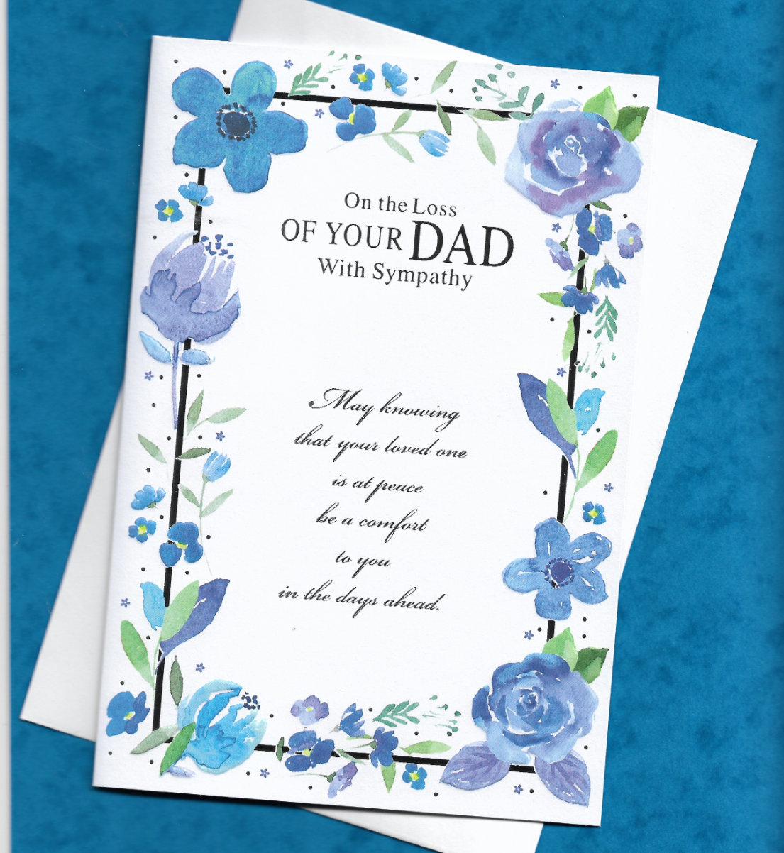 Dad Sympathy Card On The Loss Of Your Dad Bereavement Condolence 19x13cm