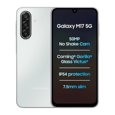 Samsung Galaxy M17 5G 8GB RAM GLOBAL Dual SIM sAMOLED Smartphone - Silber