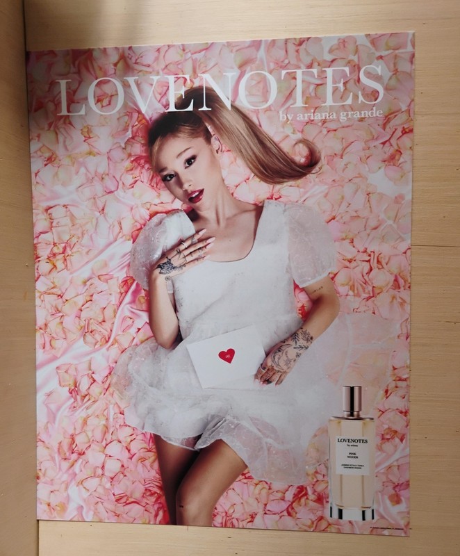RARE PROMO vinyl ARIANA GRANDE Love Notes 28" X 22" POSTER super clean EX++