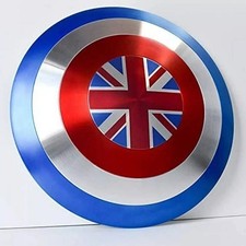 Solid Metal Captain America Shield Marvel Legend Avengers Steve Rogers Prop Cosp
