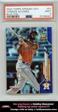 2020 Topps Opening Day Yordan Alvarez Blue Foil Astros PSA 9