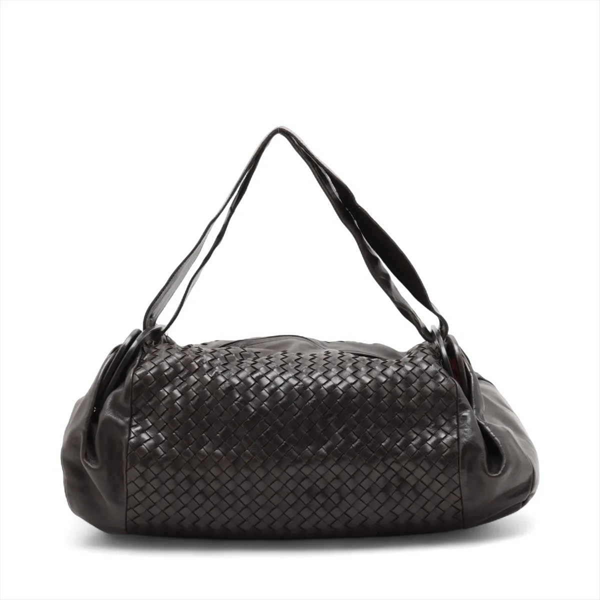 Bottega Veneta Intrecciato Leather Boston bag Black