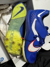 NIKE AIR ZOOM LONG JUMP ELITE Size 10.5 Racer Blue/White/Safety Orange