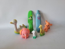 Vtg Rubber Squeaky Bath Baby Toys 50's 60's Collectibles Lot Of 7
