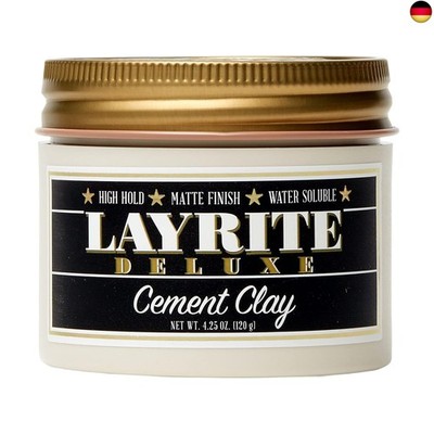 Layrite Cement Clay 120g | Hoher Halt | Wasserlöslich | Mattes Finish