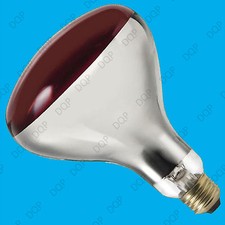 250W Infra Red Heat Bulb Ruby Colour Light ES E27 Lamp Healthcare Animal Health