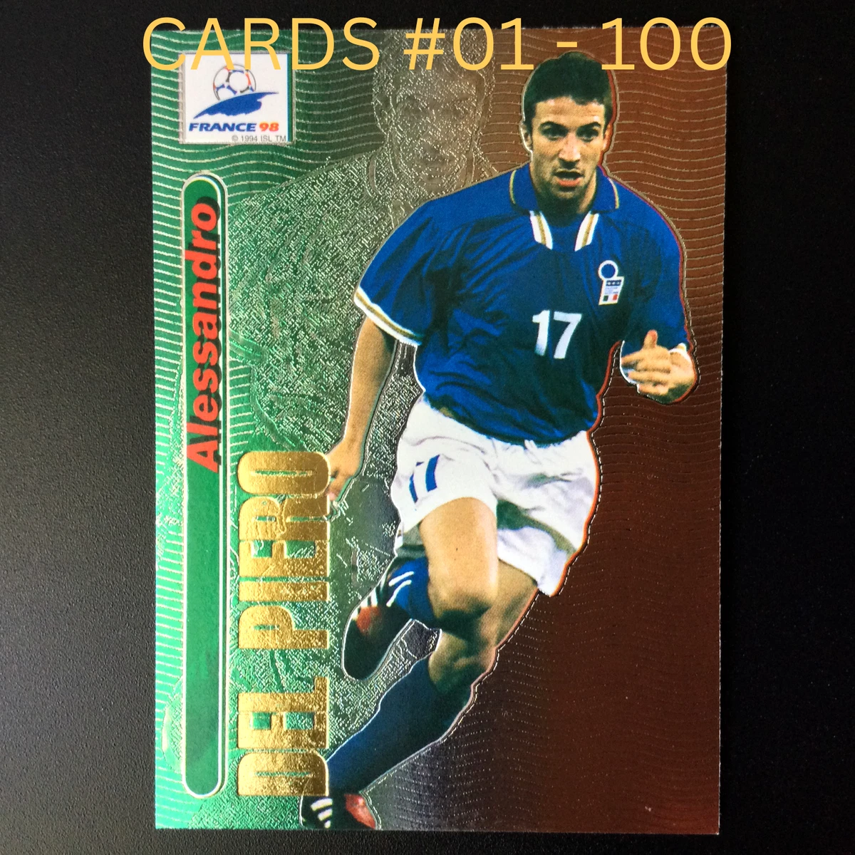 Panini FIFA World Cup Soccer 1998 Season Sports Trading Cards