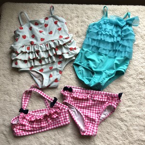 strawberry bathing suit baby