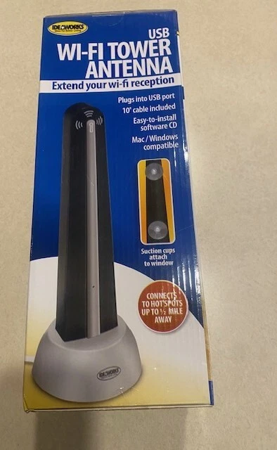 IDEAWORKS USB Wi-Fi Tower Antenna Model 13" Tall RET7183 Unopened New in Box - Image 2 of 4