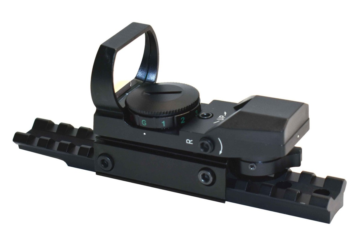 Red Green Reflex Sight with Picatinny Rail Mount for Winchester