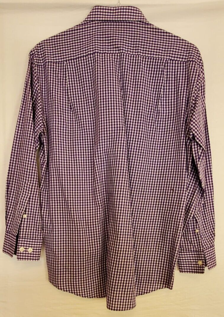 Pierre Cardin Shirt Mens Large 16-16.5 32/33 Purple Long Sleeve