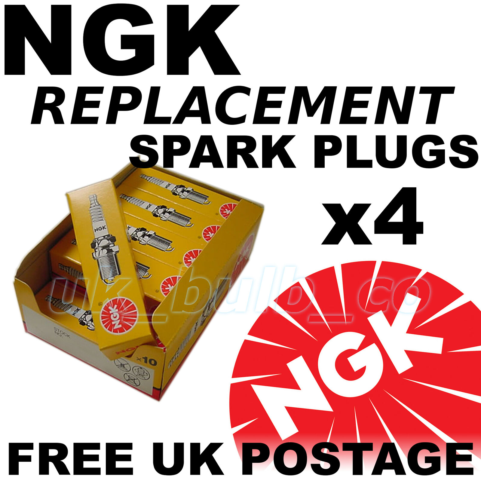 4x NGK Replacement SPARK PLUGS VOLKSWAGEN CORRADO 2.0 lt 16v 136bhp 91- #7873