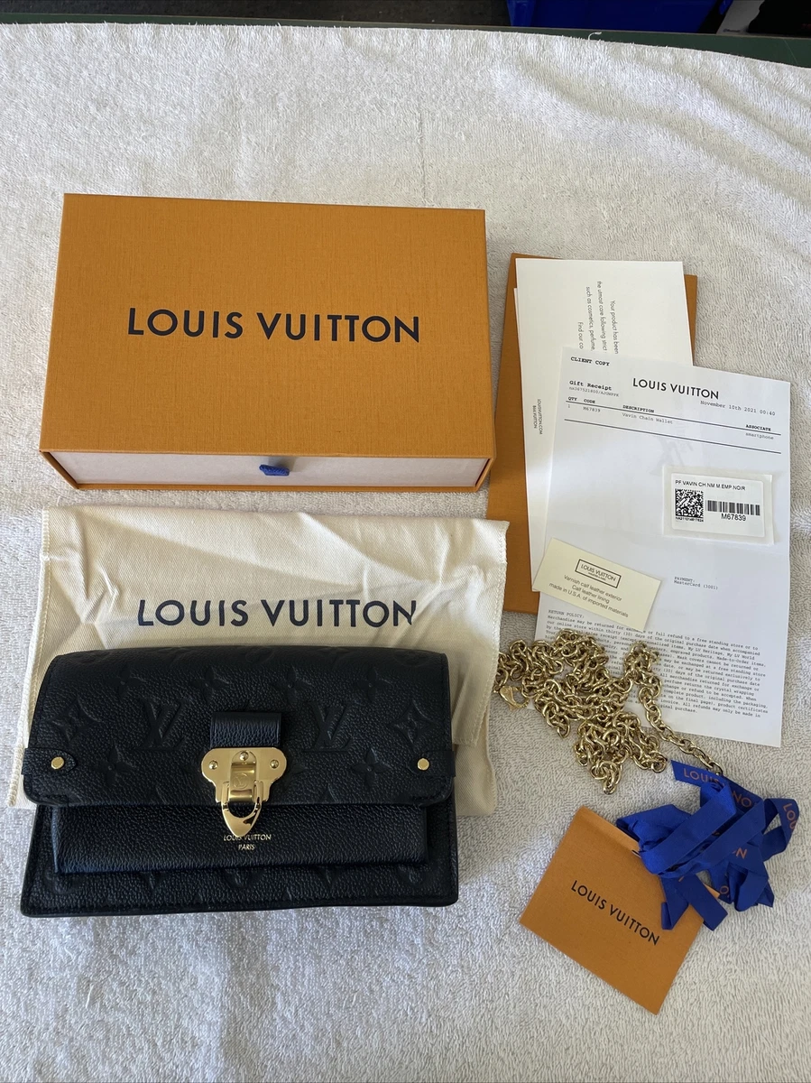 Louis Vuitton Vavin Chain Wallet Black M67839 | eBay 