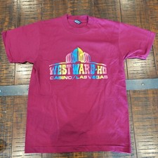 WESTWARD-HO Casino single stitch vintage retro Women's T-Shirt Size USA Made