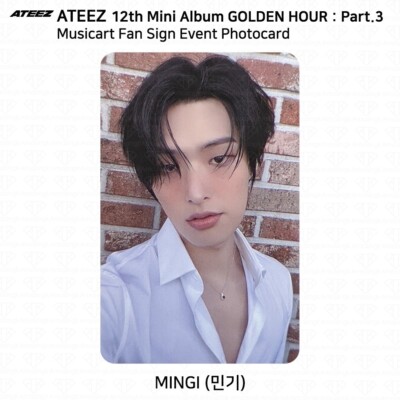 ATEEZ The 12th Mini Golden Hour Part.3 Musicart Fan sign Photocard