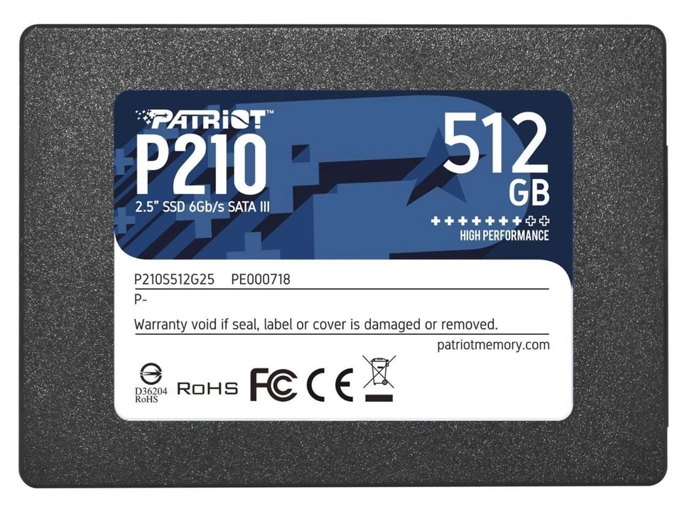 Patriot 512GB SSD P210S512G25 2.5" 520 MB/s SATA III Internal Solid State Drive - Image 2 of 2