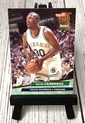 1992-93 Fleer Ultra Dallas Mavericks Dexter Cambridge Rookie Card