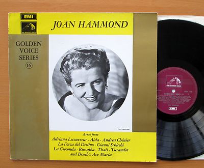HQM 1186 Joan Hammond Aida Andrea Chenier Turandot HMV Golden Voices 16 NM/EX
