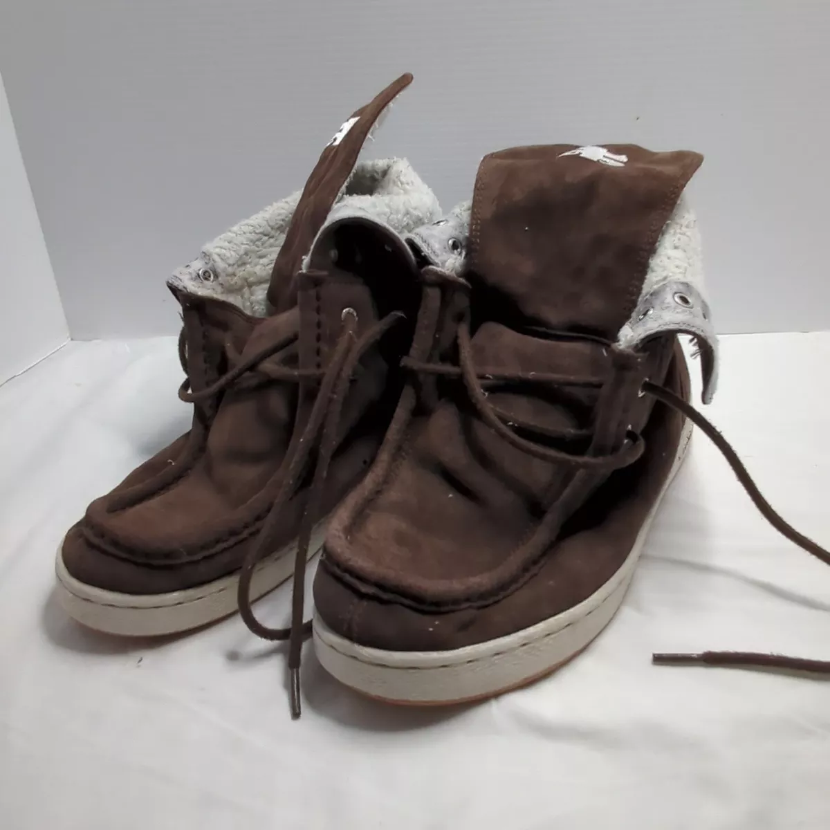 Ipath Men s Size US 11.5 Vintage Skateboarding Shoes Suede Stash