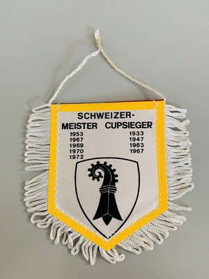 FC Basel rare fanion vintage palmares 1972 football banderin