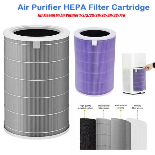 HEPA-Filter Für Xiaomi Mi Air Purifier 3H 3C 2C 3 Pro Luftreiniger Ersatz Filter