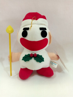 Puyo Puyo Sasoriman 6'' X'Mas Christmas White Plush Toy Compile SEGA 1994 Japan