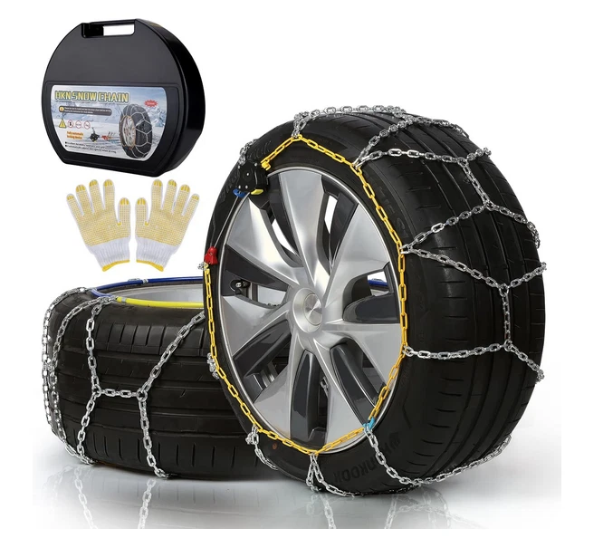 Cyleto Auto-Fixing Snow Chains (HKN130), Universal Tire Traction Cars Trucks