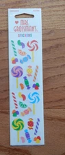Vintage Mrs Grossman's Lollipop Candy Stickers NEW