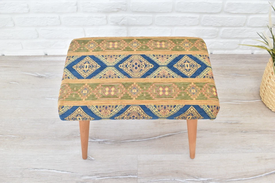 Handmade Stool- Ottoman - Pouf - Accent Furniture & Lounge Chair - Image 2 of 4