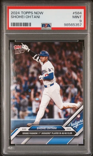 Shohei Ohtani 2024 Topps Now #584 Dodgers 40/40 Club  PSA 9