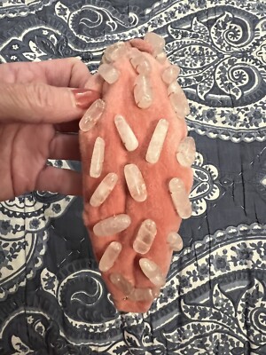 Lele Sadoughi Healing Stones Rose Quartz Velvet Knotted  display picture 1