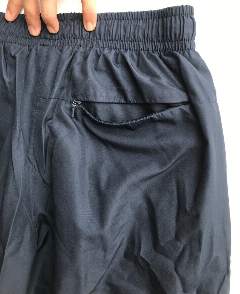 Nike Track Pants Mens XL Black Mesh Drawstring Pocket Zip Ankle Gym