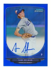 2013 BOWMAN CHROME SAM SELMAN RC BLUE REFRACTOR AUTO AUTOGRAPH ROYALS #/150 QTY