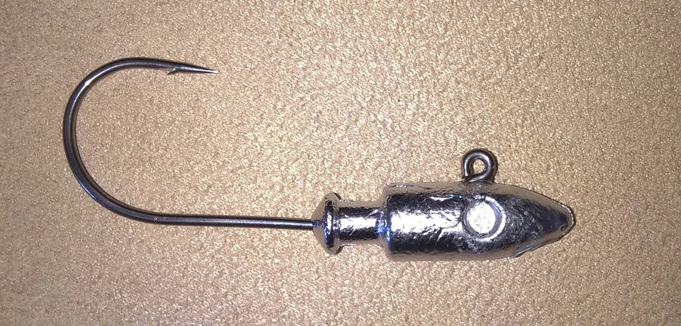 T&A JIGS 10 SPIRE POINT JIGS BLACK NICKEL HOOKS Bullet Jig Heads ALL WEIGHTS & COLORS