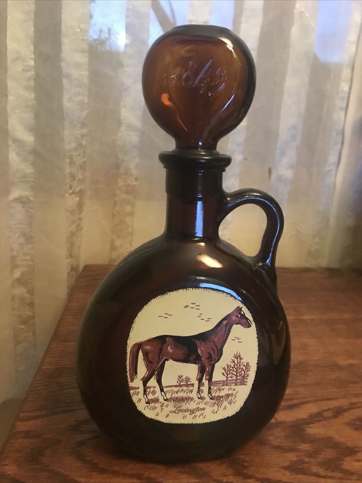 Vintage Lexington Racehorse Old Fitzgerald Whiskey Flagship Decanter
