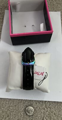 Betsey Johnson Unicorn Black Patent Leather Band Watch | eBay display picture 3