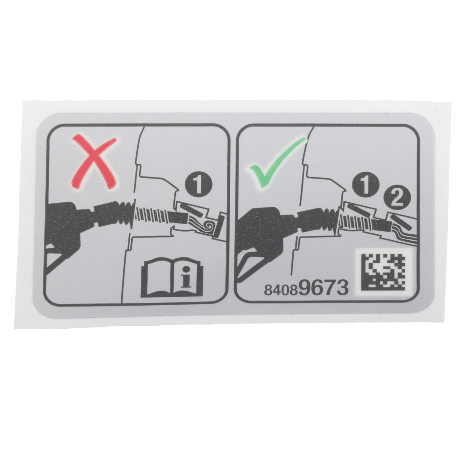 Etiqueta de información de tapa de combustible para Buick Cadillac Chevrolet GMC 2016-2022 (P/N 84089673)