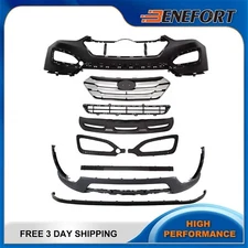 Front Bumper Kit Fits 2013-2016 Hyundai Santa Fe Sport W/ Grille Upper Lower