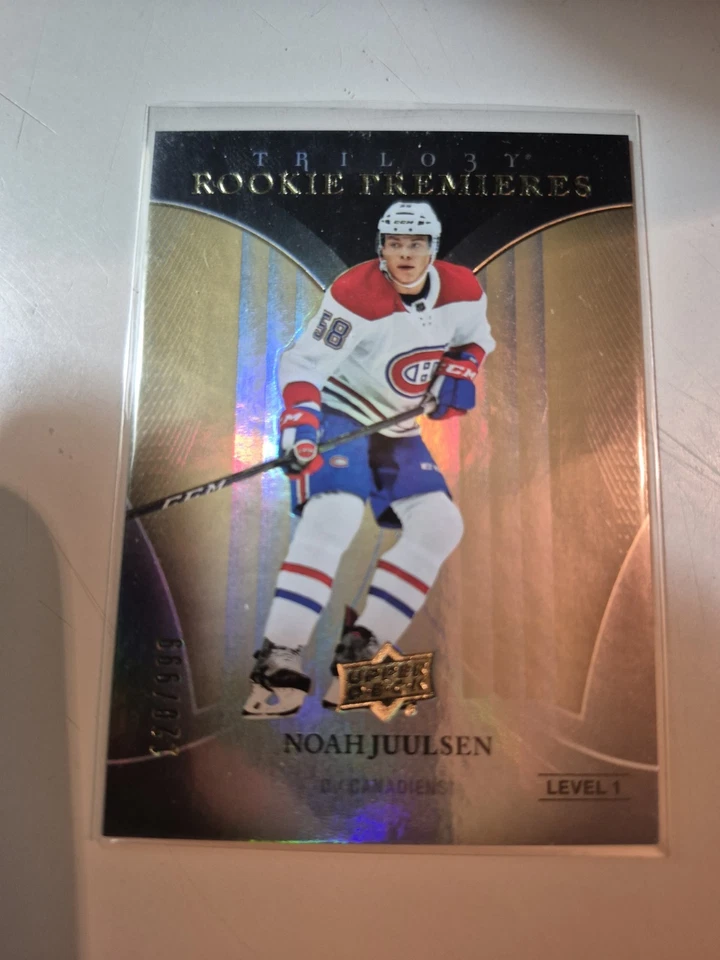 2018-19 Trilogy Noah Juulsen Rookie Premieres /999 #71 Level 1 Rc Canadiens - Photo 1/1