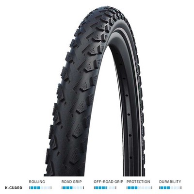 Schwalbe Land Cruiser Plus Clincher Tyres // 50-507 (24 x 2.00 Inches) Green Com
