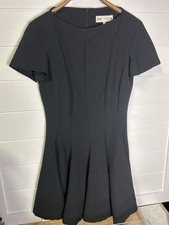 Zara Woman Fit & Flare A-Line Dress Woman’s Medium Black Sleeveless Zip Back