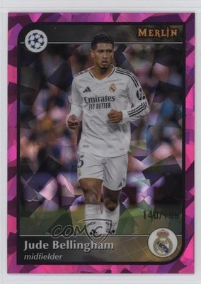 2024 Merlin UEFA Club Competitions Pink Atomic Refractor Jude Bellingham #5 9et