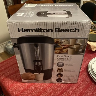 Hamilton Beach Fast Brew Coffee Urn Model #40521G 45-cup