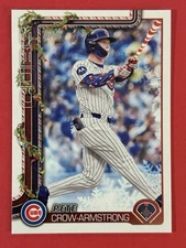 Pete Crow-Armstrong 2025 Topps Holiday (SP) Candy Cane Bat Image #H41 Cubs