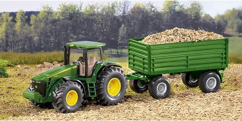 siku 1953, John Deere Tractor with Trailer, 1:50, Metal/Plastic, Green, Multifun - Picture 5 of 9