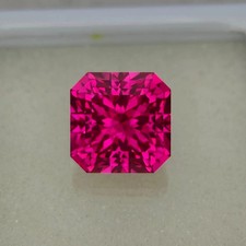 10 Ct GIE Certified Natural Flawless Pink Sapphire Asscher Cut Loose Gemstone