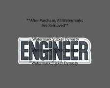 Engineer Sticker Waterproof Decal Blueprint Work Study College Plan Gift NEW